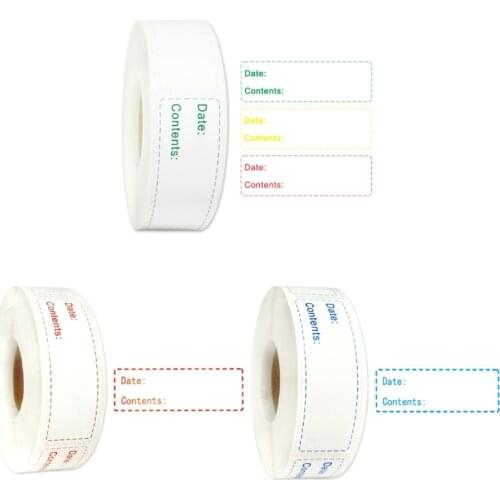 Food Containers Reminder 150/600pcs 1 Roll Kitchen Sticker for Food Storage M17D