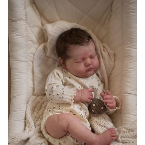 NPK 19.5inch Reborn Doll Kit Tessa Asleep Popular Sleeping Baby kit with Body Soft Touch