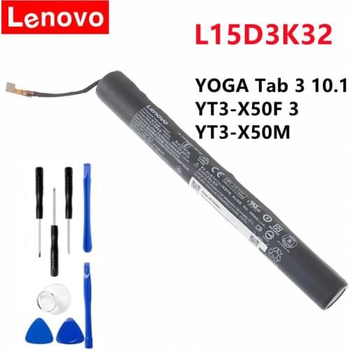 LENOVO Original Battery L15D3K32 For Lenovo YOGA Tab 3 10.1 Tablet-X50F Tablet-X50M YT3-X50F YT3-X50M YT3-X50L YT3-X50 8400mAh