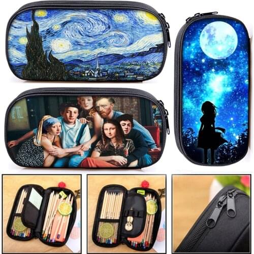 Starry Night / Galaxy Cosmetic Cases Women Makeup Bag Teenager Boys Girls Pencil Bag Box Kids Stationary Bags School Supplies