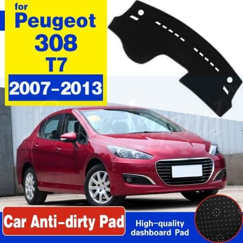 For Peugeot 308 T7 2007~2013 308cc 308sw Anti-Slip Mat Dashboard Cover Pad Sunshade Dashmat Accessories CC SW 2012 2010 2008