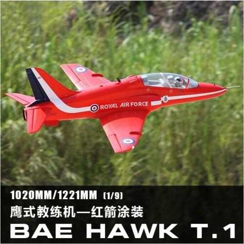 RC Airplane EDF Jet New Freewing Flightline Bae Hawk 70mm Plane Model 6S Luxury PNP