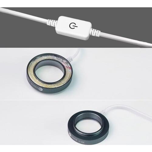 Sunshine SS-033C LED Microscope Lamp White Ring Light Source Cover UV Oil Smoke Proof Mirror for Phone BGA Repair USB Adjustabl