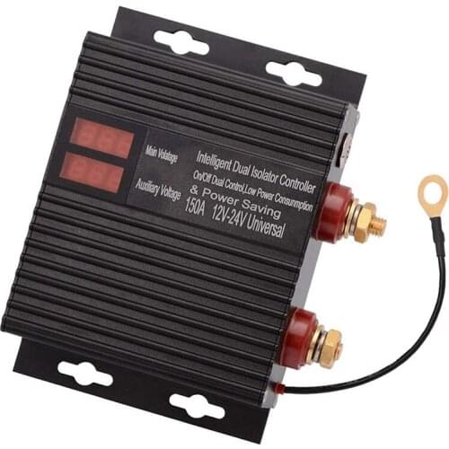 150 Amp Dual Battery Smart Isolator Universal 12V/24V Voltage Sensitive Relay for ATV, UTV, RV, Truck