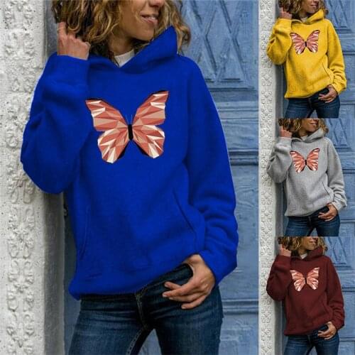 Women Print Hoodie Fleece Autumn Sweatshirts Hooded Japan Manga Harajuku Hooded Pockets Streetwear Hoody