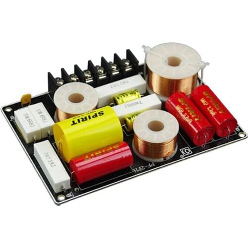 2 Way Audio Frequency Divider Treble Bass Crossover Filters MLLE 200W Bookshelf HIFI Speaker Divider Professional Subwoofer