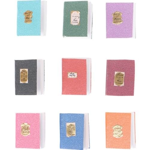 4Pcs/Set 1/12 Miniature Book for Doll Miniature Scene Model Dollhouse Accessories for Doll Birthday Gifts Accessories