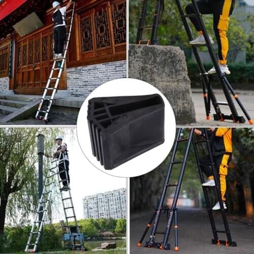 4 pcs Durable Non Slips Ladder Rubber Feet Mat Ladder Feet Rubber Cover Ladder Foot Cushion Ladder Parts Replacement