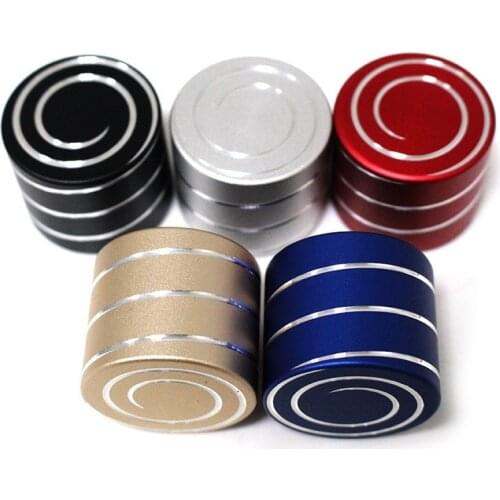 40mm Metal Spinning Top Aluminum Kinetic Spinning Desk Toy Silent Hypnotic Adult Office Pressure Fidget Relief Gifts