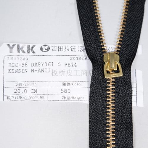 20 ~ 30cm YKK 5 Gold Copper D-ring Zipper Repair Kit 5/1Bag