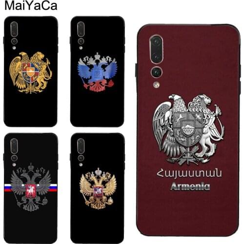 Armenian Coat of Arms Russia Case for Huawei P30 Pro P20 P40 Mate 20 Lite P Smart 2019 Nova 5T Honor 8A 8X 9X 10i 20