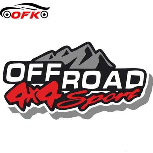 Car Stickers Decor Motorcycle Decals Off Road 4X4 Sport Auto Decorative Accessories Creative Sunscreen Waterproof PVC,20cm*11cm