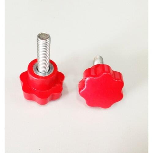 M8x(10 12 15 20 25 30 35 40 50mm Length) Bakelite star head screw handle plastic adjustable knob plum stainless steel bolts