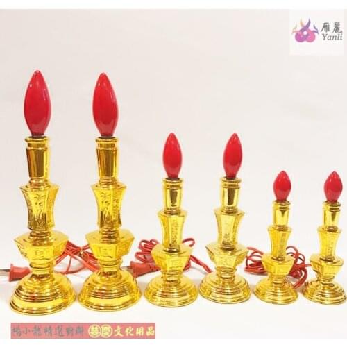 Electric candle lamp for the Buddha candlestick led lamps and accessories electronic statues Home wedding