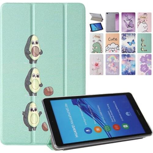 Cute Avocado Case for Huawei MediaPad M5 Lite 8 JDN2-L09 W09 Soft TPU Back Tablet Cover for Huawei MediaPad M5 Lite 8 inch Case