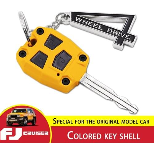 For Toyota FJ Cruiser Car Key Modification Shell Personalized Colored Key Shell FJ Cruiser Key Case Decoration Accessories