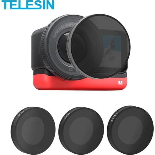 TELESIN ND8 ND16 ND32 CPL Lens Filter Set Aluminium Alloy Frame for Insta360 ONE R Leica Action Camera ND CPL Lens Accessoreis