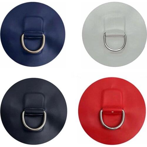 11cm Stainless Steel D Ring Pad/Patch For PVC Inflatable Boat Raft Dinghy Canoe Surfboard SUP Kayak Tie Down Fitting Accessories