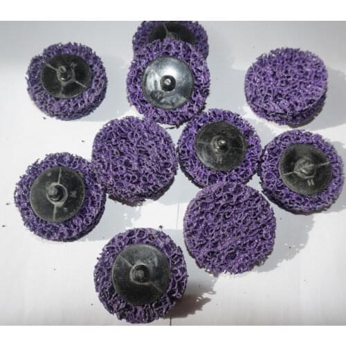 New 10pcs 2inch Purple Clean and Strip roloc disc for paint removal quick change disc Strip-it disc cleaning roll lock disc