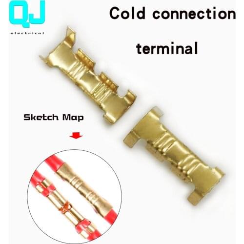 New 50pcs / 100pcs 453 / 453c small tooth fascia terminal U-shaped terminal lug cold connector cold terminal, 2.5-4mm2