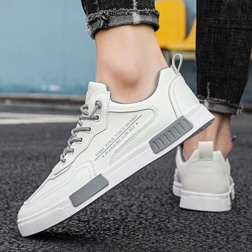 New summer breathable mens shoes youth trend all-match sports casual board shoes pilot white shoes erkek ayakkabı H202
