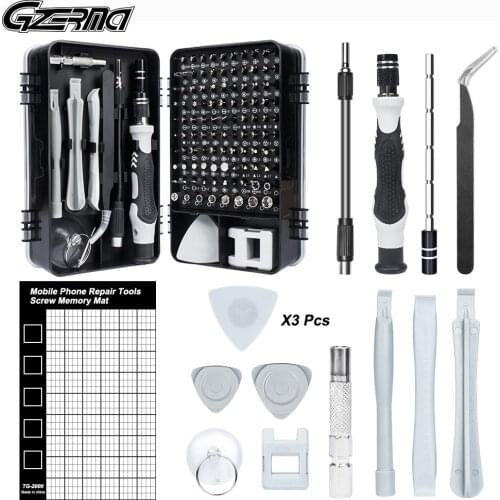 Upgrade 115 in 1 Precision Screwdriver Set Screw Memory Mat Magnetic Repair Tool Kit for iPhone Series Mac Tablet Laptop PS4