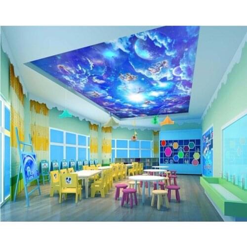 Papel De Parede 3D Photo Wallpaper Mural Background Wall paper Decor Large Murals Constellation galaxy ceiling sticker
