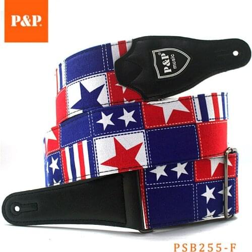 P&P Direct Guitar with Widened Thick Guitar Straps Bass Strap Canvas Print + Cotton Webbing