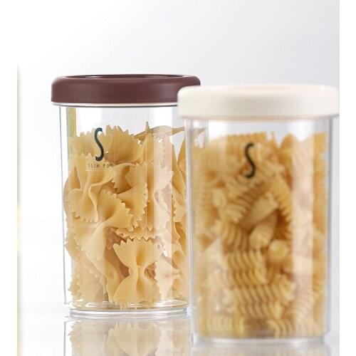 Inomata transparent plastic canister food dried fruit jar storage tank