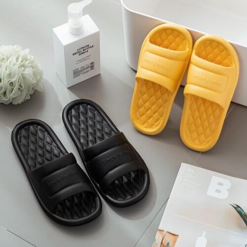 2021 New Home Slippers Men Women Couples Flip Flops EVA Flat Shoes Indoor Bathroom Sandals Non-slip Summer Sandalias Breathable