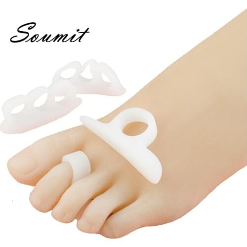 Soumit Silicone Toe Separator Bunion Hallux Valgus Corrector Orthopedic Feet Orthotics Comfort Foot Health Care Shoe Inserts