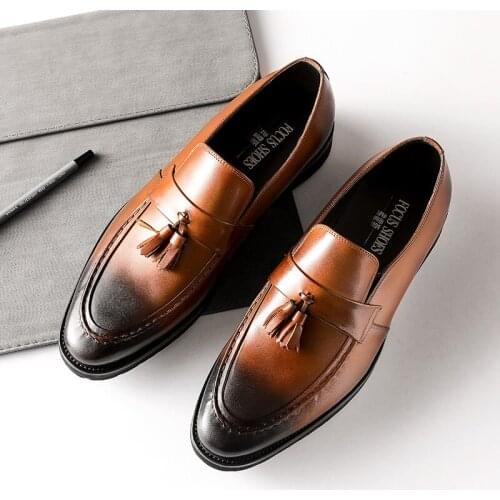 Leather Shoes Men Oxford Real Genuine Leather Custom Fashion Office Dress Wedding Luxury Brand Formal Party Mens Derby Shoe