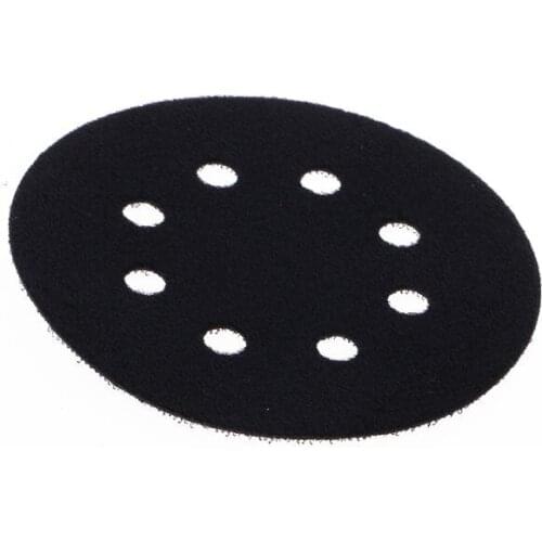 5 Inches(125mm) 8 Holes Ultra-thin Surface Protection Interface Pad for Sanding Pads and Hook&Loop Sanding Discs Thin HX6D