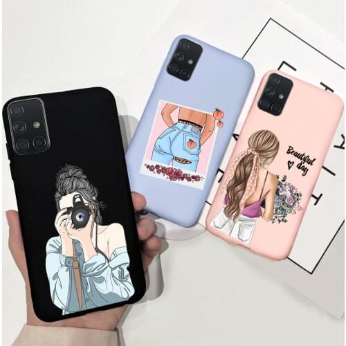 Candy Silicone Case For Samsung Galaxy M31S M317F SM-M317F Back Cover Beautiful Girl Sunflower Daisy For Samsung M31s Soft Cases