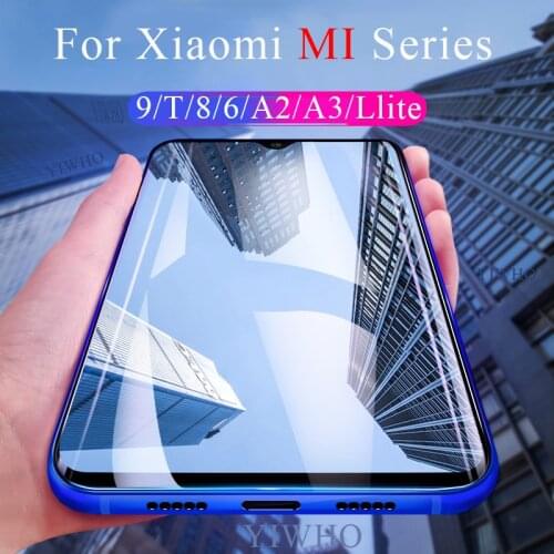 Protective Glass on For Xiaomi Mi 9 T 8 5X 6X A1 A2 Lite A3 9t Tempered Screen Protector Film on Xaomi Mi 9 8 Lite Safety Glass