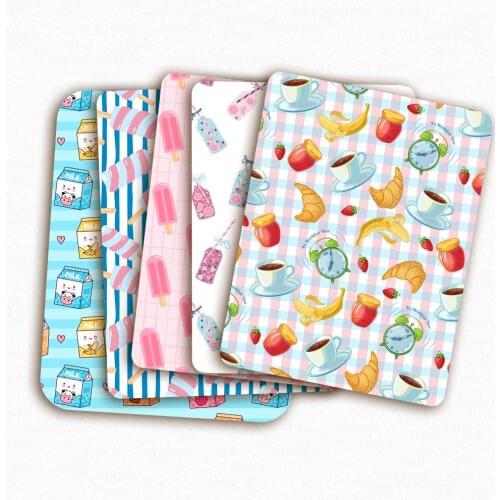 Sewing Fabrics Polyester Cotton Fabric Drink Ice Cream Printed Cloth Sheet Clothes Mask Making DIY Craft Supplies 45*145 cm 1pc
