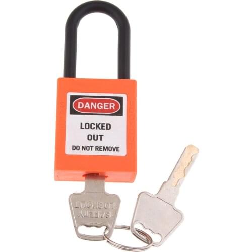 1 Piece Safety Security Lockout Padlock Keyed Lockout Tagout Safety Padlock Different PVC Stainless Steel