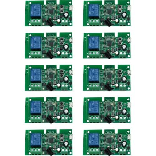 10x Zigbee Relay Module Ewelink WiFi Smart Switch Relay RF Remotes DIY Module Voice Control with Alexa Google for LED Computer