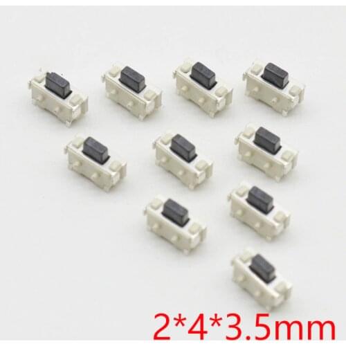 10pcs 2x4 2*4*3.5 MM Micro SMD Tact Switch Side Button Switch MP3 MP4 MP5 Tablet PC #DSC0039