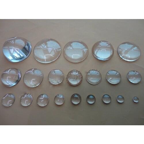 10pcs High Power LED Glass Plano Convex Lens Dia 6-12mm lens Optical glass lens Adjustable focus LED convex lens Car lights