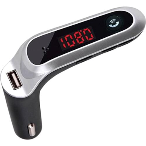 AI CAR FUN 4-in-1 Hands Free Wireless Bluetooth FM Transmitter S7 AUX Modulator Car Kit MP3 Player SD USB LCD Car Impart