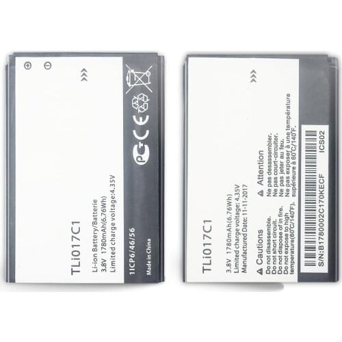3.8V 1780mAh Phone TLi-017C1 Battery TLi017C1 TLi 017C1 For Alcatel One Touch PIXI 34.5019D 5017D Lthium Bttery