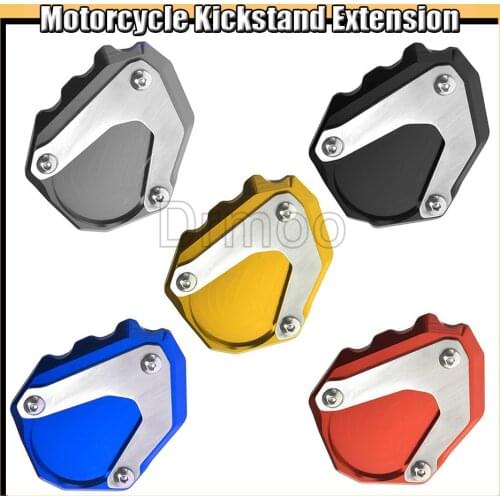 Motorcycle CNC Accessories Motorbike Side Stand Enlarge Extension Kickstand For BMW R1200GS LC 2014-2018 R1250GS