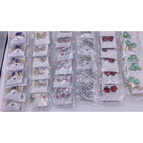 Freeshipping! 2020 new styes fashion mixed lot earrings 100 pairs a mixed bag mixed lot earring