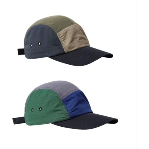 Stitching Color Outdoor Shading Adjustable Baseball Cap Unisex Spring Summer Splicing Hip Hop Dad Hat Snapback