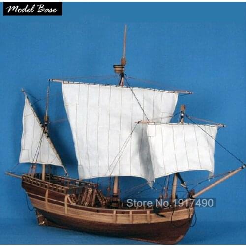 Wooden Ship Models Kits Train Hobby Model-Wood-Boats 3d Laser Cut Scale 1/50 Model-Ship-Assembly Diy Educational Toy Pinta