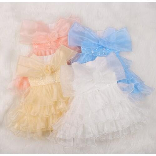 FOCUSNORM 4 Colors Princess Infant Kids Girls Dress Solid Sleeveless Big Bowknot Ruffles Layered Dress 0-6Y