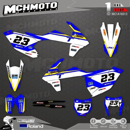 MCHMFG Customized Team Graphics Backgrounds Decals Custom Stickers For17-19EXC 16-18SX-F