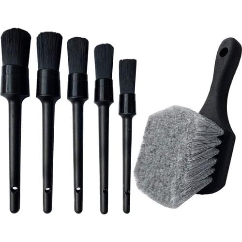 Car Beauty Tools Soft Bristle Car Wash Brush Small Hair Brush Wheel and Tire Brush Detail Brush