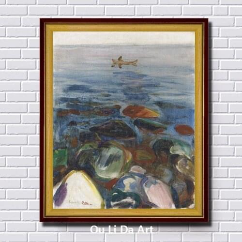 Impression colorful stone water landscape canvas printings oil painting printed on canvas wall art decoration pictures no frame